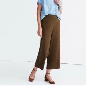 Madewell Bryant Wide-Leg Pants in Olive green